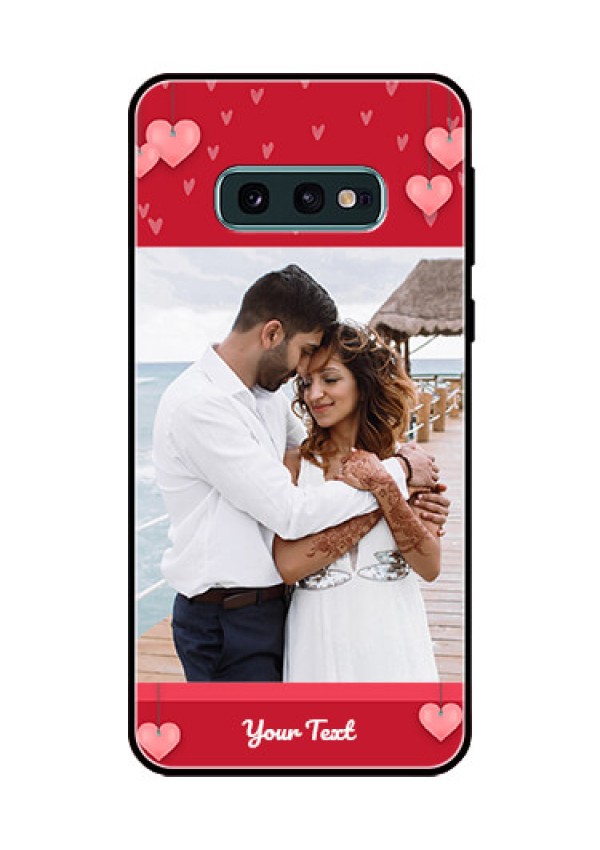 Galaxy S10e Custom Glass Phone Case  - Valentines Day Design