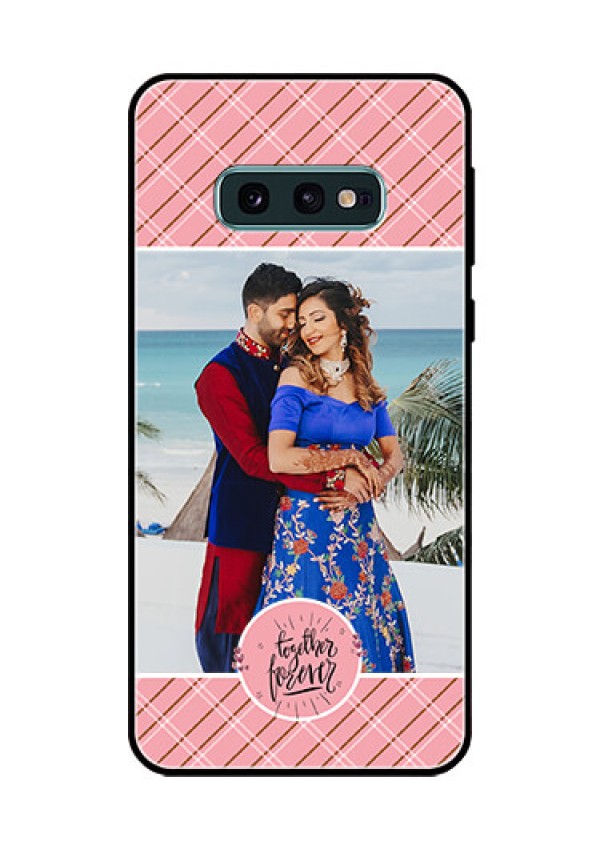 Galaxy S10e Personalized Glass Phone Case  - Together Forever Design