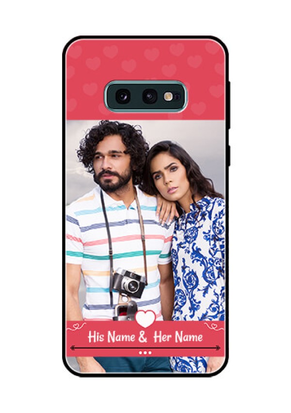 Galaxy S10e Photo Printing on Glass Case  - Simple Love Design