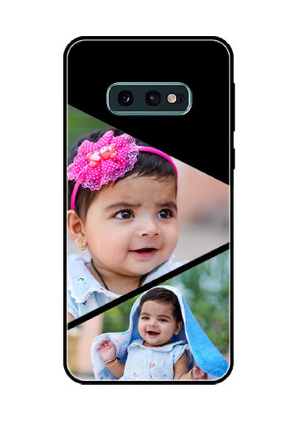 Galaxy S10e Custom Glass Phone Case  - Semi Cut Design