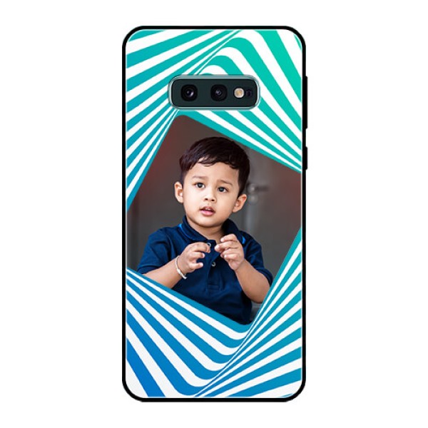 Galaxy S10e Personalized Glass Phone Case  - Abstract Spiral Design