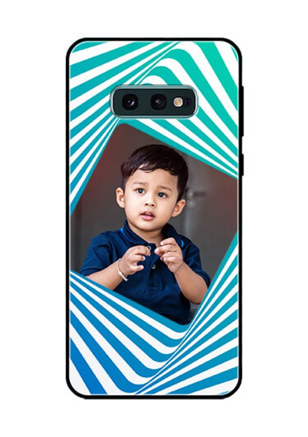 Galaxy S10e Personalized Glass Phone Case  - Abstract Spiral Design