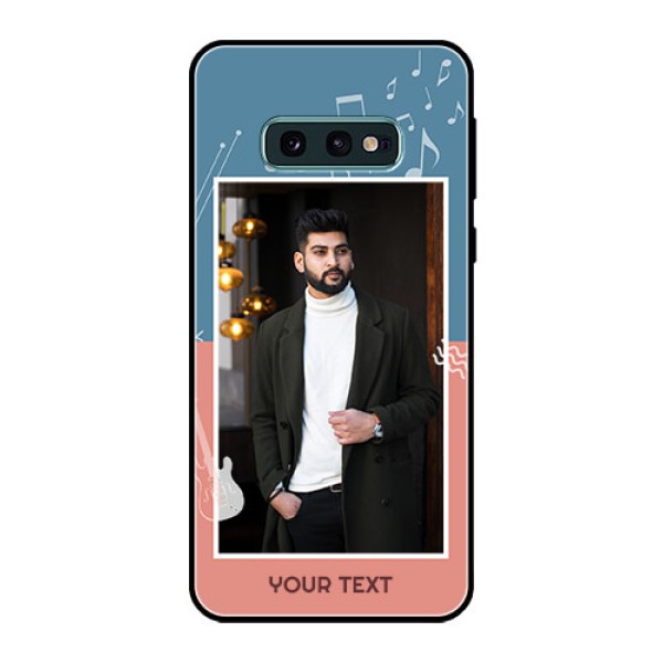 Galaxy S10e Photo Printing on Glass Case - with Color Musical Note Design Galaxy S10e Photo Printing on Glass Case - with Color Musical Note Design
