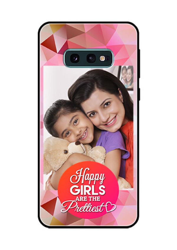 Galaxy S10e Photo Printing on Glass Case  - Abstract Triangle Design