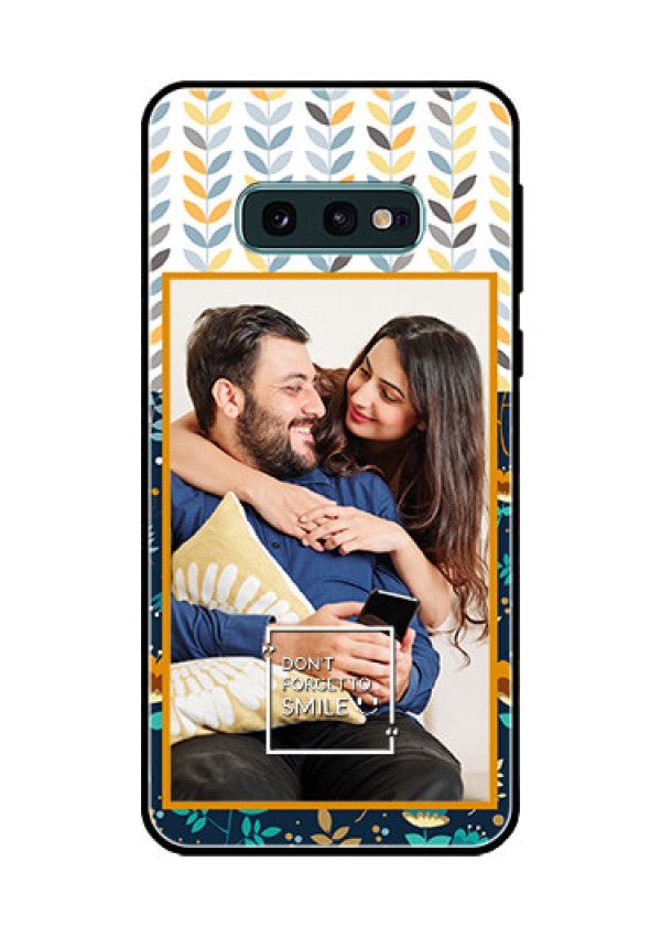 Galaxy S10e Custom Glass Mobile Case  - Pattern Design