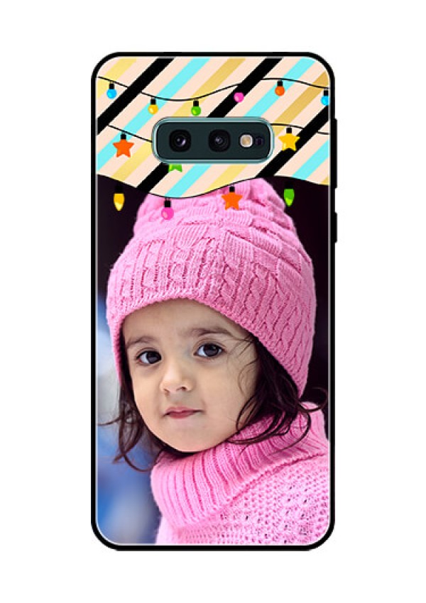 Galaxy S10e Custom Glass Mobile Case  - Lights Hanging Design