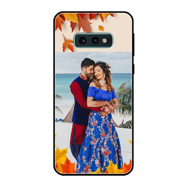 Galaxy S10e Photo Printing on Glass Case - Autumn Maple Leaves Design Galaxy S10e Photo Printing on Glass Case - Autumn Maple Leaves Design