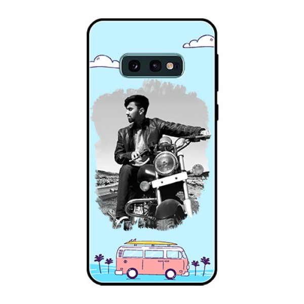 Galaxy S10e Photo Printing on Glass Case  - Travel & Adventure Design