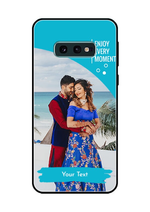 Galaxy S10e Custom Glass Mobile Case  - Happy Moment Design