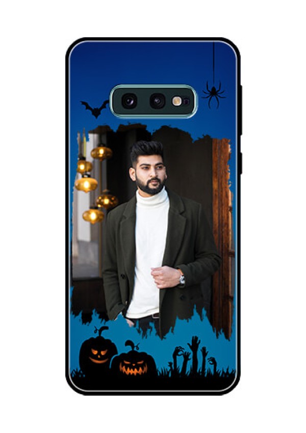 Galaxy S10e Photo Printing on Glass Case  - with pro Halloween design 
