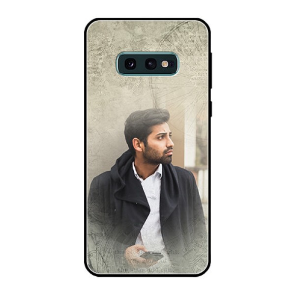 Galaxy S10e Custom Glass Phone Case - with vintage design Galaxy S10e Custom Glass Phone Case - with vintage design