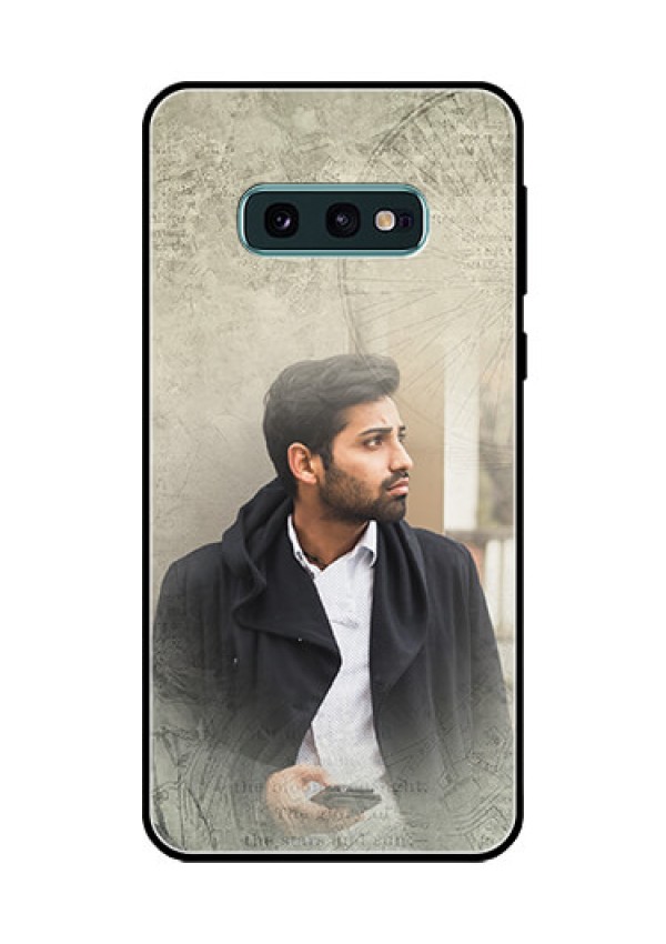 Galaxy S10e Custom Glass Phone Case  - with vintage design