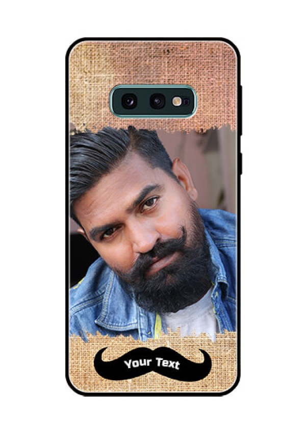 Galaxy S10e Personalized Glass Phone Case  - with Texture Design