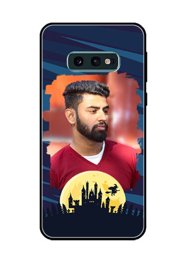 Galaxy S10e Photo Printing on Glass Case  - Halloween Witch Design 