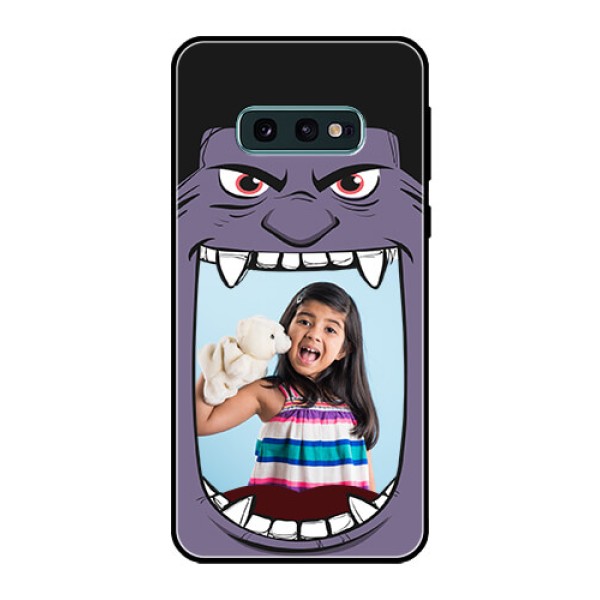 Galaxy S10e Custom Glass Phone Case - Angry Monster Design Galaxy S10e Custom Glass Phone Case - Angry Monster Design