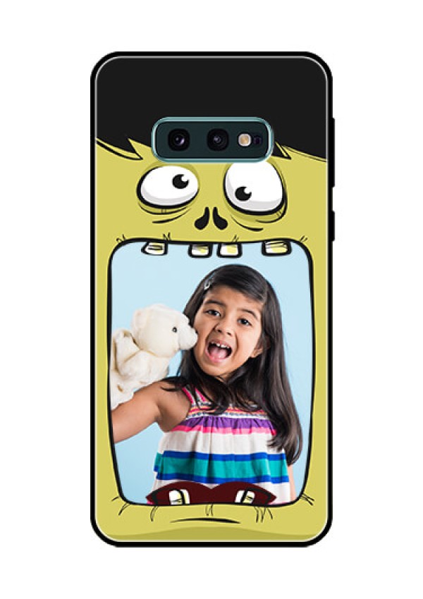 Galaxy S10e Personalized Glass Phone Case  - Cartoon monster back case Design