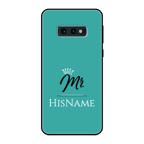 Galaxy S10e Custom Glass Phone Case Mr with Name Galaxy S10e Custom Glass Phone Case Mr with Name