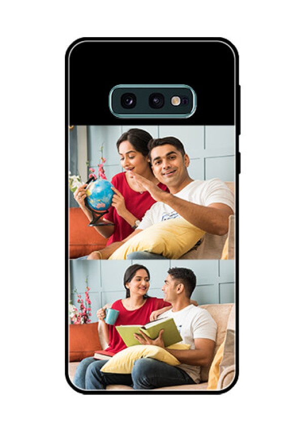 Galaxy S10e 2 Images on Glass Phone Cover