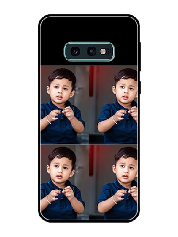 Custom Galaxy S10e 4 Image Holder on Glass Mobile Cover