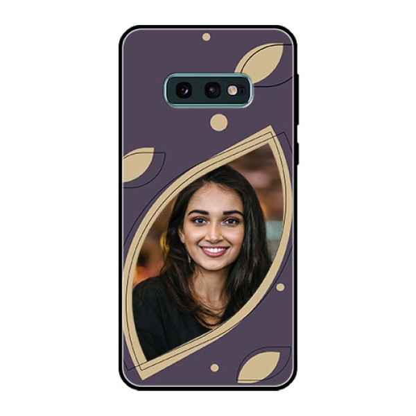 Galaxy S10e Custom Glass Mobile Case - Falling Leaf Design