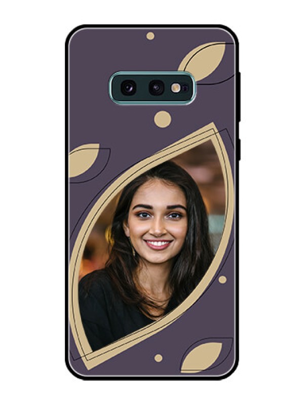 Custom Galaxy S10e Custom Glass Mobile Case - Falling Leaf Design