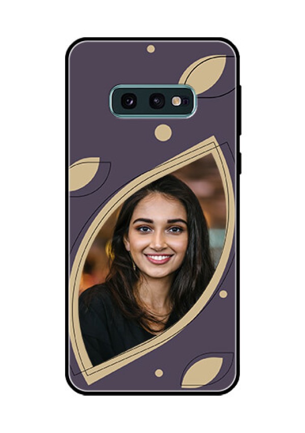 Galaxy S10e Custom Glass Mobile Case - Falling Leaf Design