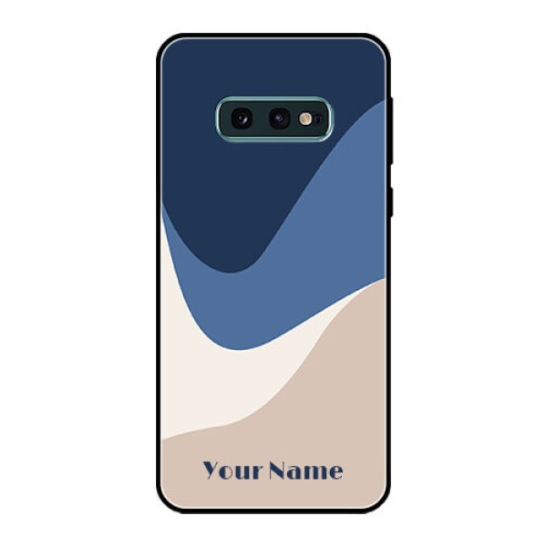 Galaxy S10e Custom Glass Phone Case - Abstract Drip Art Design Galaxy S10e Custom Glass Phone Case - Abstract Drip Art Design