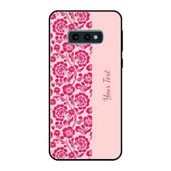 Galaxy S10e Custom Glass Phone Case - Attractive Floral Pattern Design Galaxy S10e Custom Glass Phone Case - Attractive Floral Pattern Design