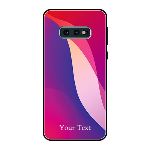 Galaxy S10e Personalized Glass Phone Case - Digital abstract Overlap Design Galaxy S10e Personalized Glass Phone Case - Digital abstract Overlap Design