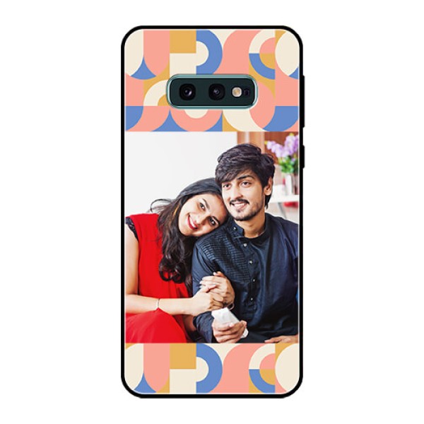 Galaxy S10e Photo Printing on Glass Case - Semi-circle Maze Pattern Design Galaxy S10e Photo Printing on Glass Case - Semi-circle Maze Pattern Design