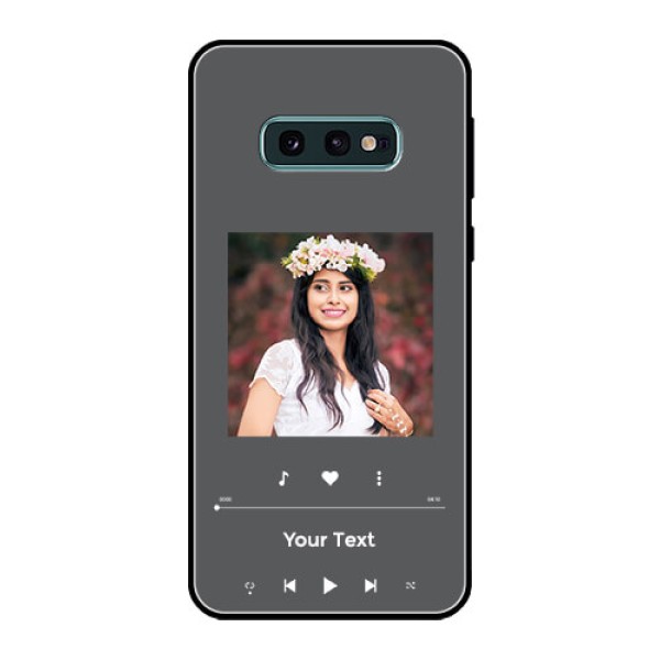 Galaxy S10e Custom Glass Mobile Case - Play The Music Design