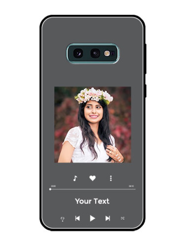 Custom Galaxy S10e Custom Glass Mobile Case - Play The Music Design