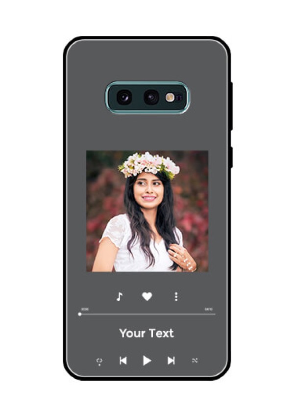 Galaxy S10e Custom Glass Mobile Case - Play The Music Design