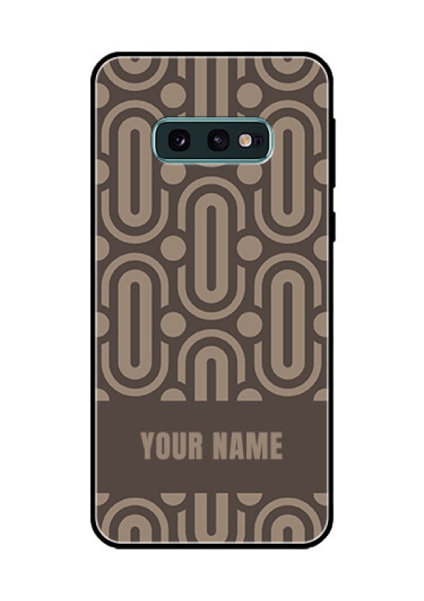 Galaxy S10e Custom Glass Phone Case - Captivating Zero Pattern Design