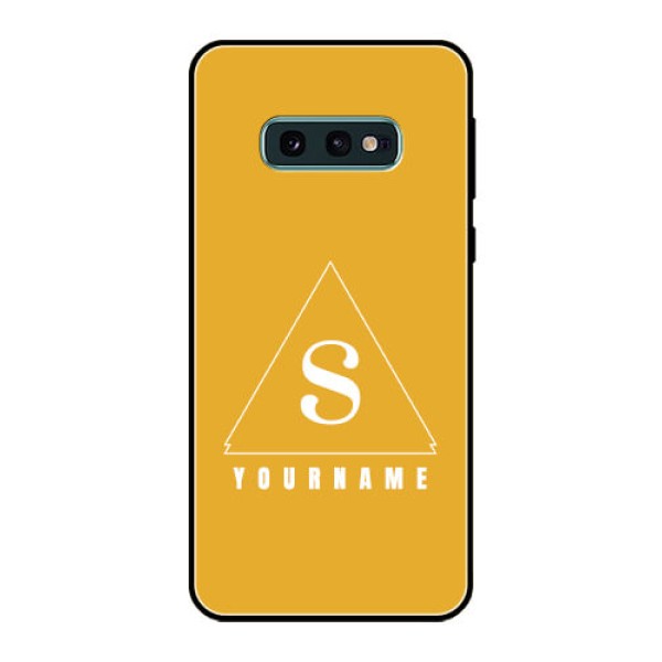 Galaxy S10e Personalized Glass Phone Case - simple triangle Design Galaxy S10e Personalized Glass Phone Case - simple triangle Design