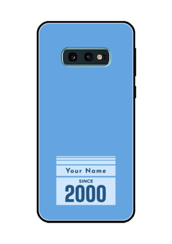 Galaxy S10e Custom Glass Mobile Case - Custom Year of birth Design