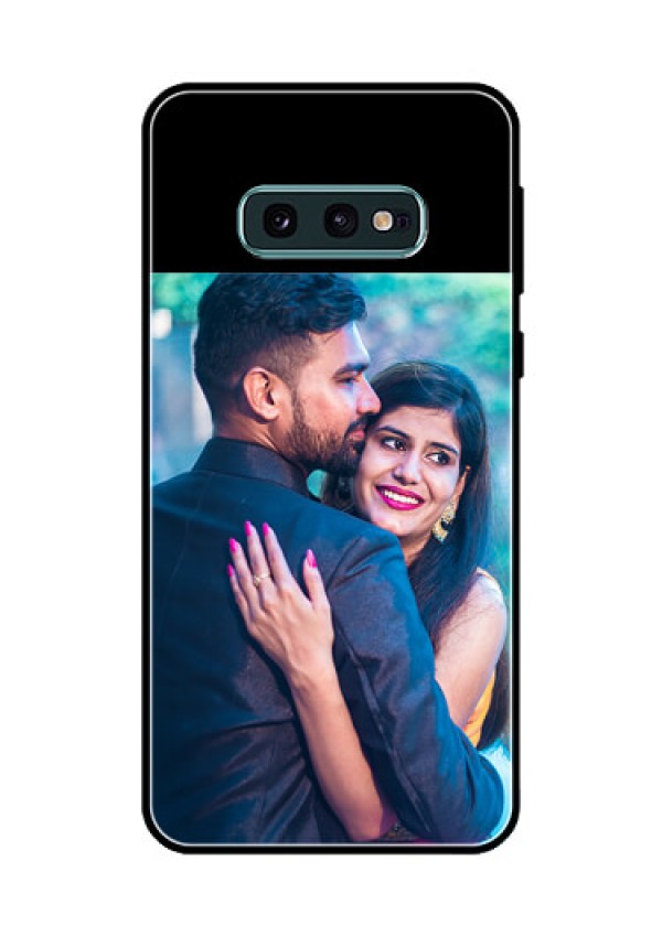 Galaxy S10 E Custom Glass Phone Case - Upload Full Picture With Custom Color Design