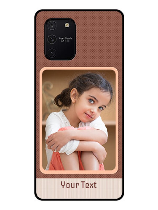 Custom Galaxy S10 Lite Custom Glass Phone Case  - Simple Pic Upload Design
