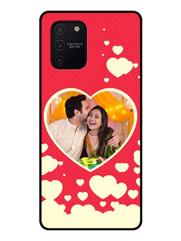 Custom Galaxy S10 Lite Custom Glass Mobile Case  - Love Symbols Phone Cover Design