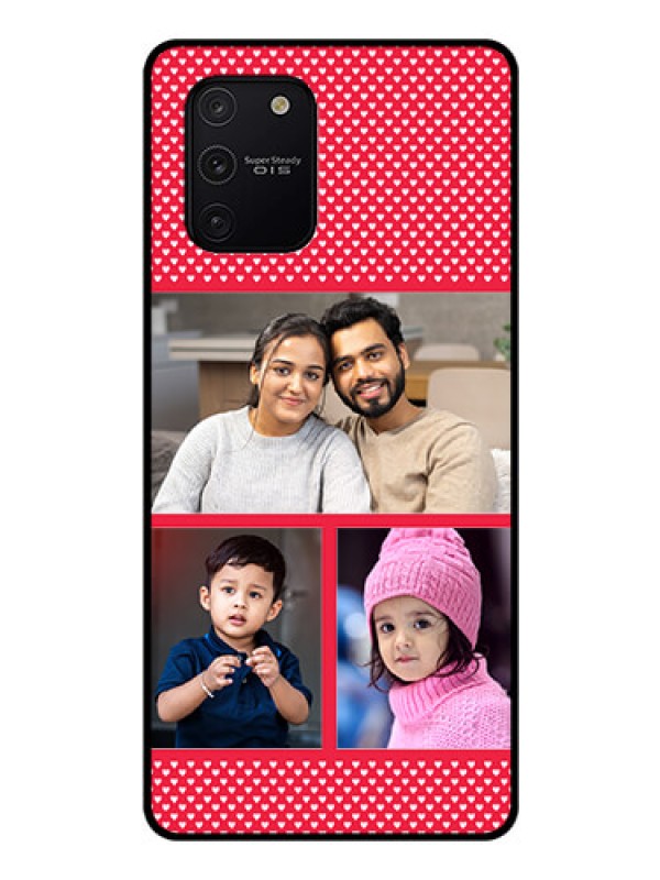 Custom Galaxy S10 Lite Personalized Glass Phone Case  - Bulk Pic Upload Design