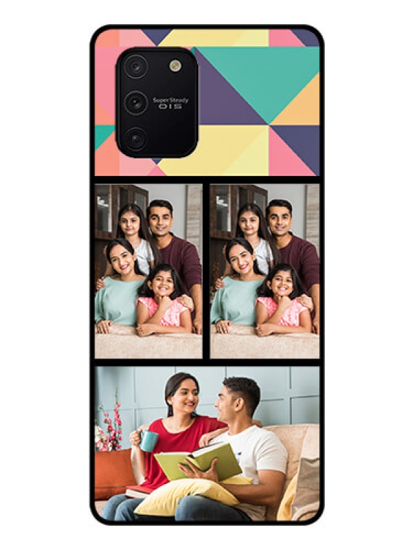 Custom Galaxy S10 Lite Custom Glass Phone Case  - Bulk Pic Upload Design