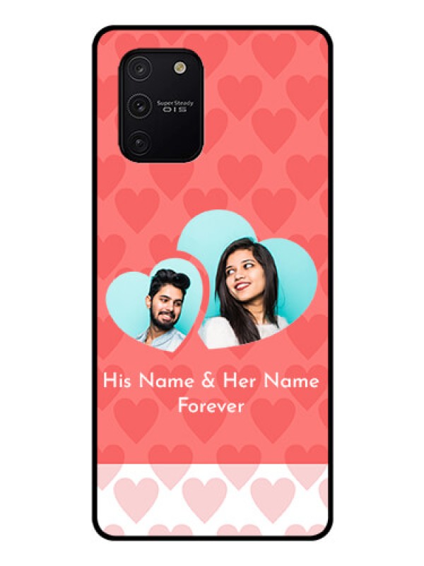Custom Galaxy S10 Lite Personalized Glass Phone Case  - Couple Pic Upload Design