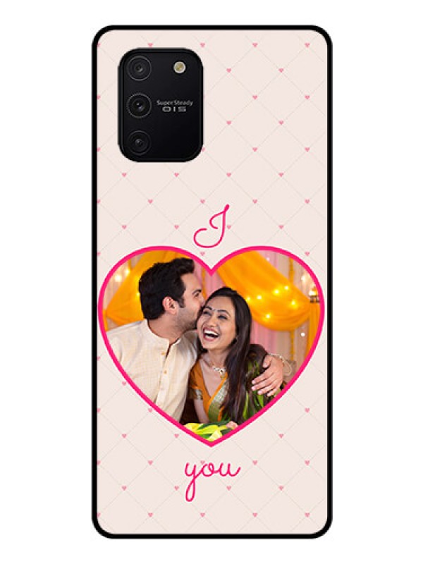 Custom Galaxy S10 Lite Custom Glass Mobile Case  - Heart Shape Design