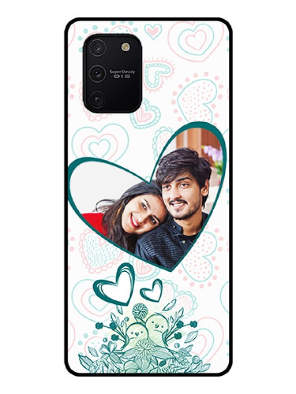 Custom Galaxy S10 Lite Photo Printing on Glass Case  - Premium Couple Design