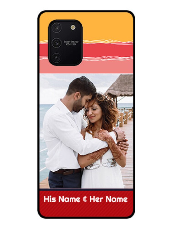 Custom Galaxy S10 Lite Custom Glass Mobile Case  - Colorful Case Design