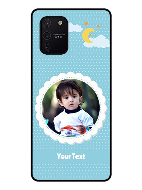 Custom Galaxy S10 Lite Personalised Glass Phone Case  - Violet Pattern Design