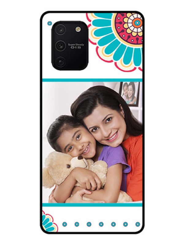 Custom Galaxy S10 Lite Custom Glass Phone Case  - Flower Design