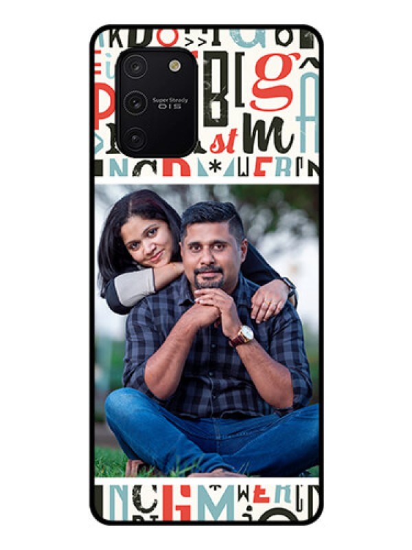 Custom Galaxy S10 Lite Personalized Glass Phone Case  - Alphabet Design