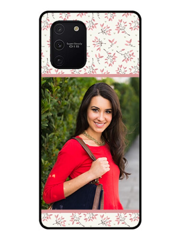 Custom Galaxy S10 Lite Custom Glass Phone Case  - Premium Floral Design