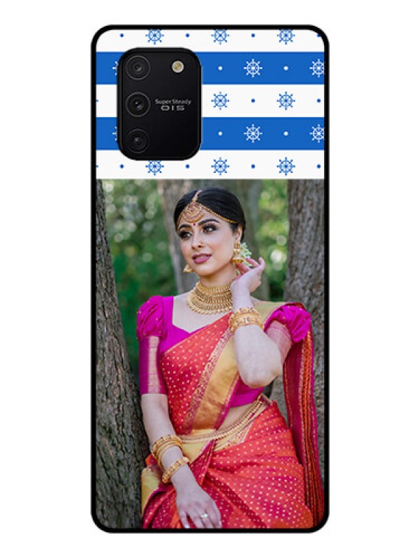 Custom Galaxy S10 Lite Photo Printing on Glass Case  - Snow Pattern Design